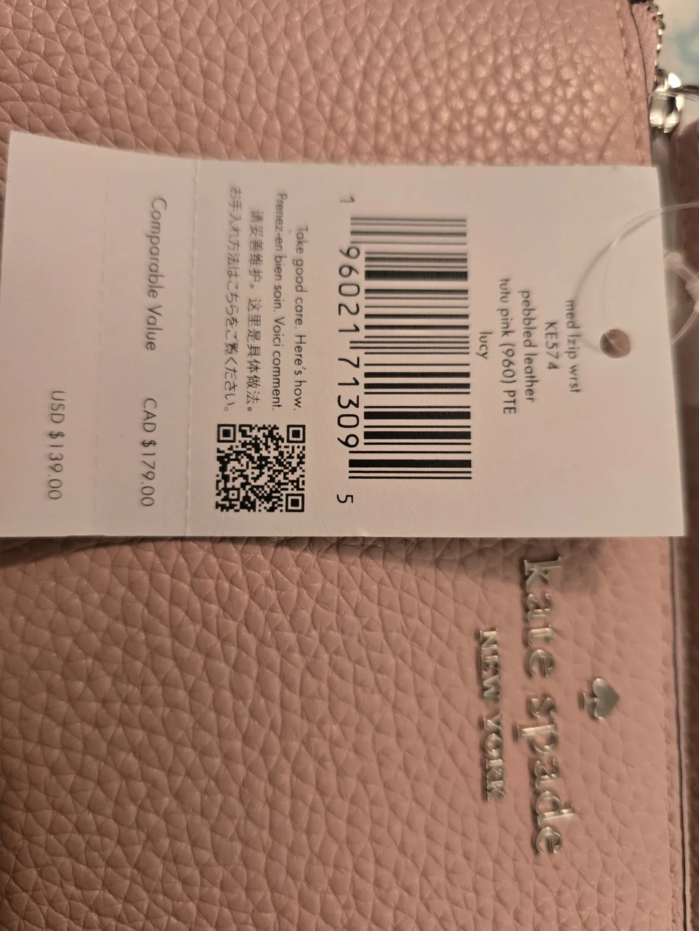 Kate Spade Medium Roulette Bag And L-zip Wristlet In Tutu Pink Combo